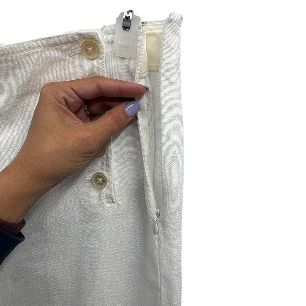 J. Crew linen sailor Wide Leg Pants - Picture 4 of 8